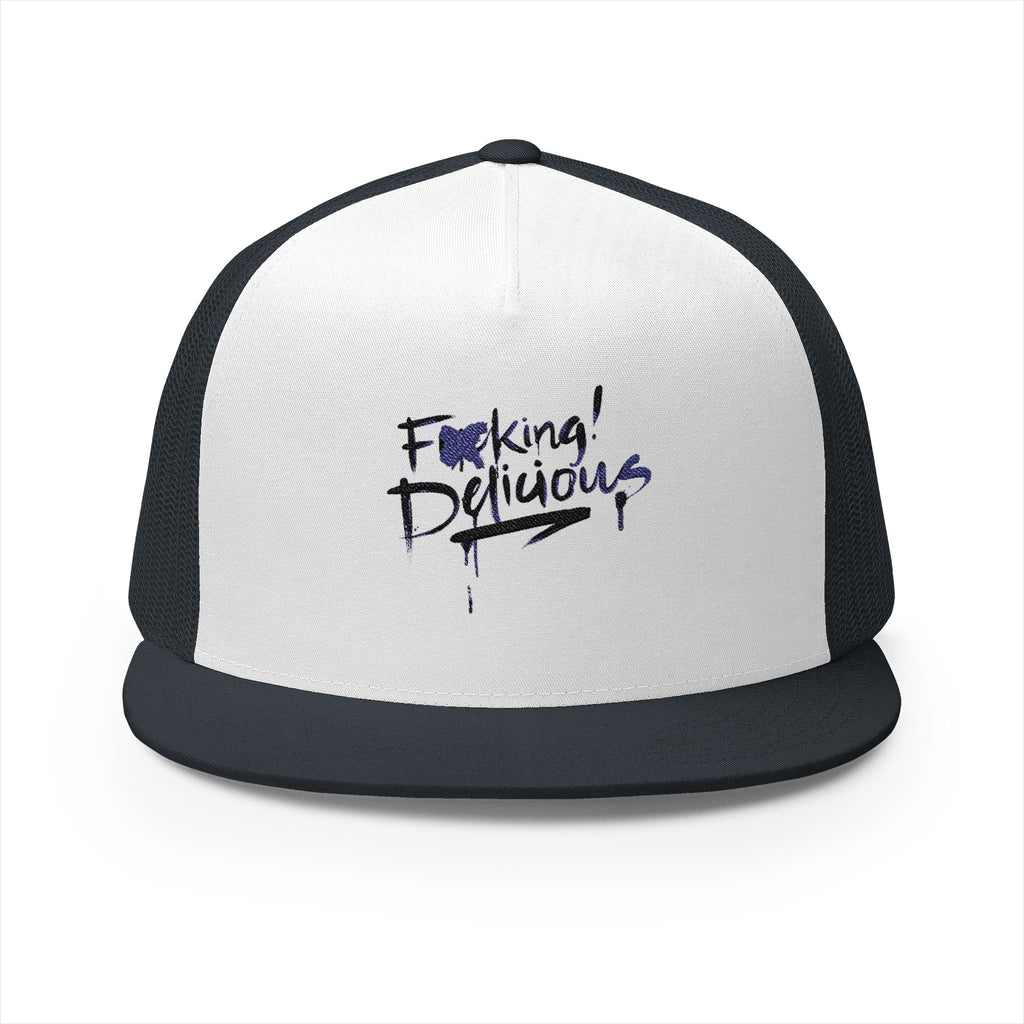 F*cking Delicious 5 Panel Embroidered Trucker Hat