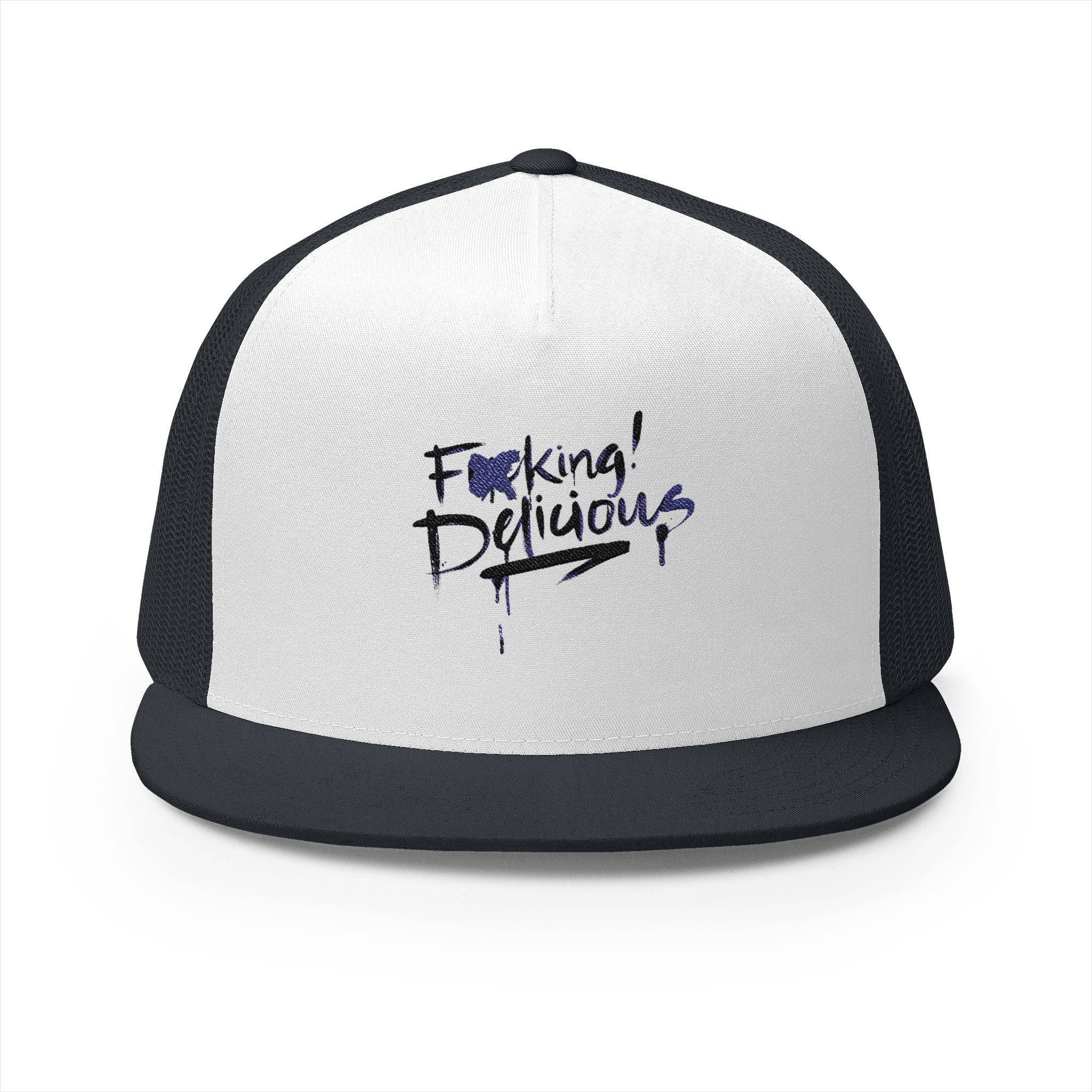 F*cking Delicious 5 Panel Embroidered Trucker Hat